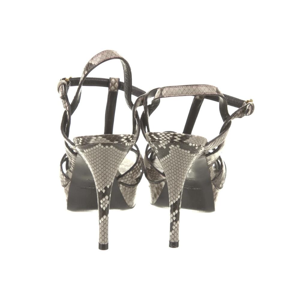 Saint Laurent Tribute 75 Python Platform Ankle St… - image 4